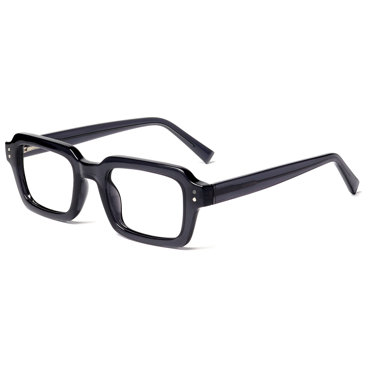 EDG blue light reading glasses in black, side view