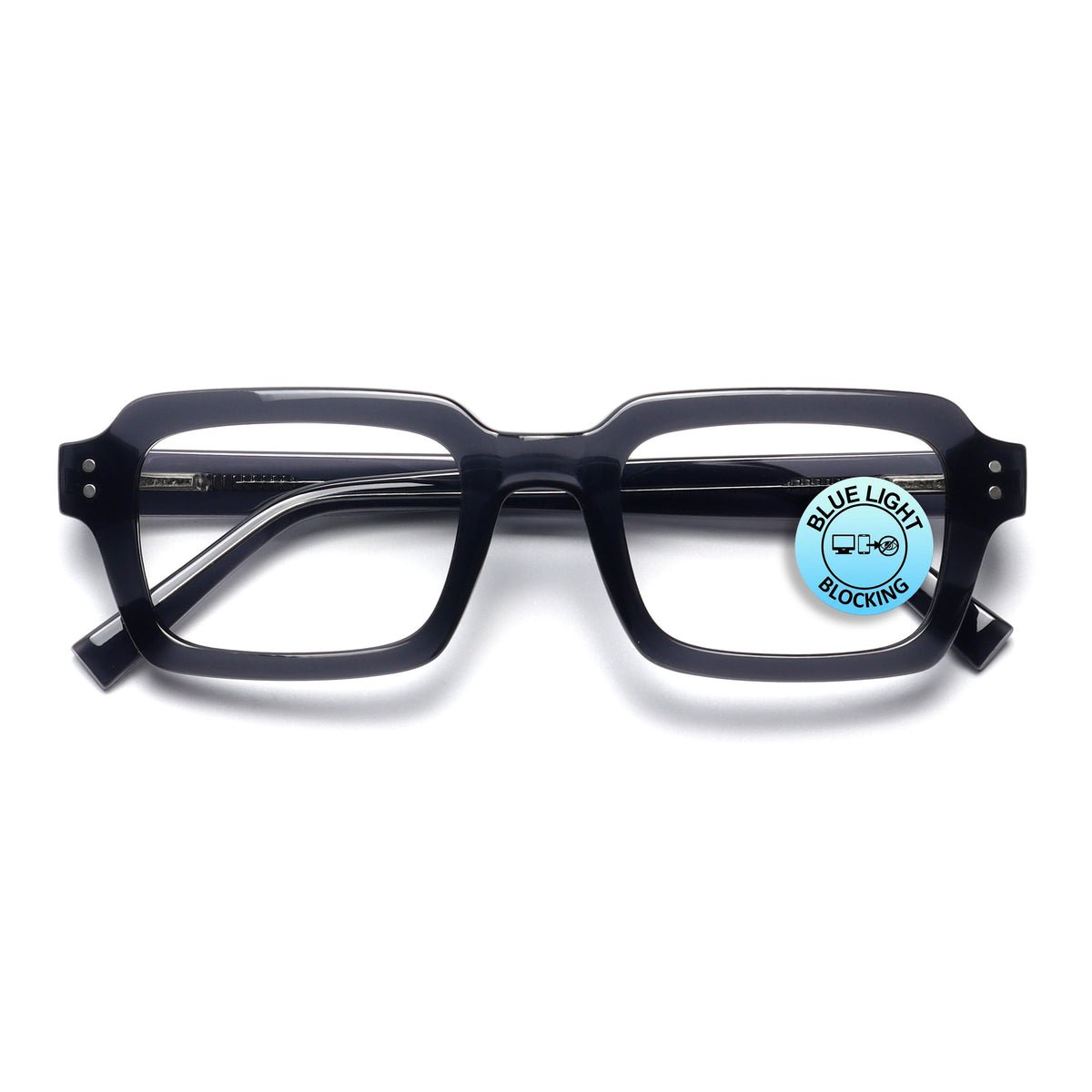 EDG blue light reading glasses in black
