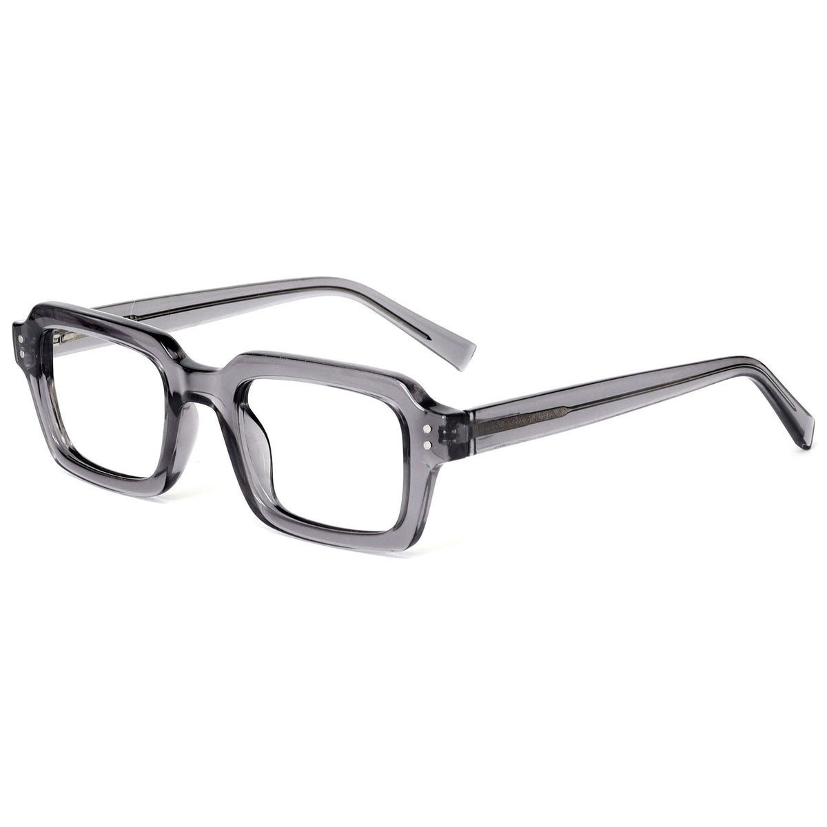 EDG blue light reading glasses in grey, side view